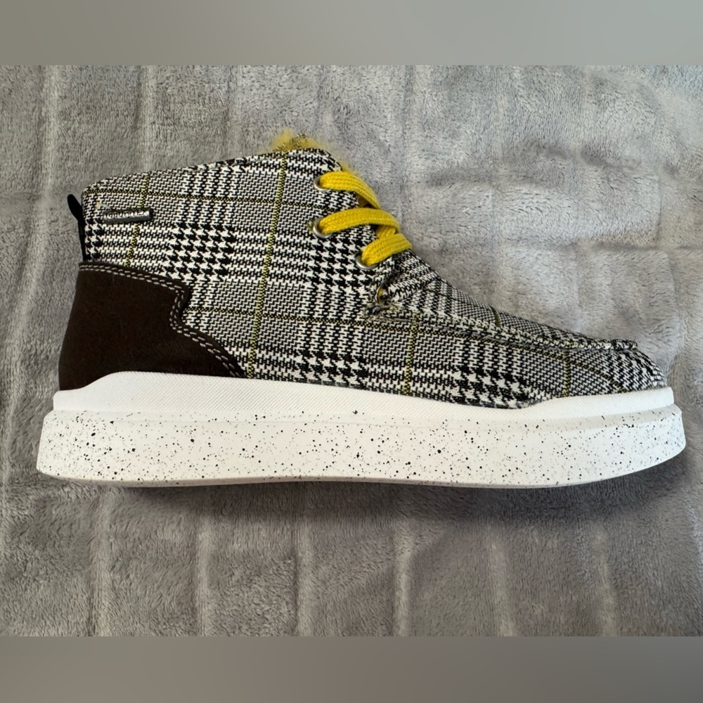 Romika Helsinki 02 Black Yellow Faux Fur Boot Sneaker EU 36 US 5 to 5.5 - Picture 10 of 13